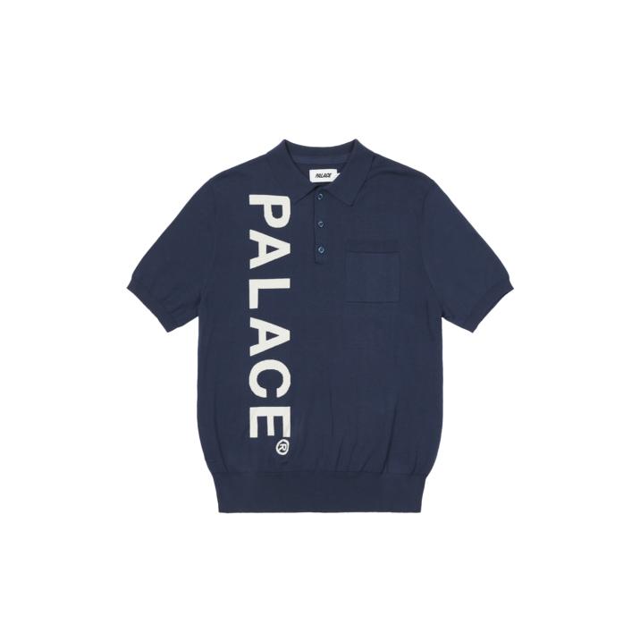 Thumbnail INTARSIA FONT POLO NAVY one color