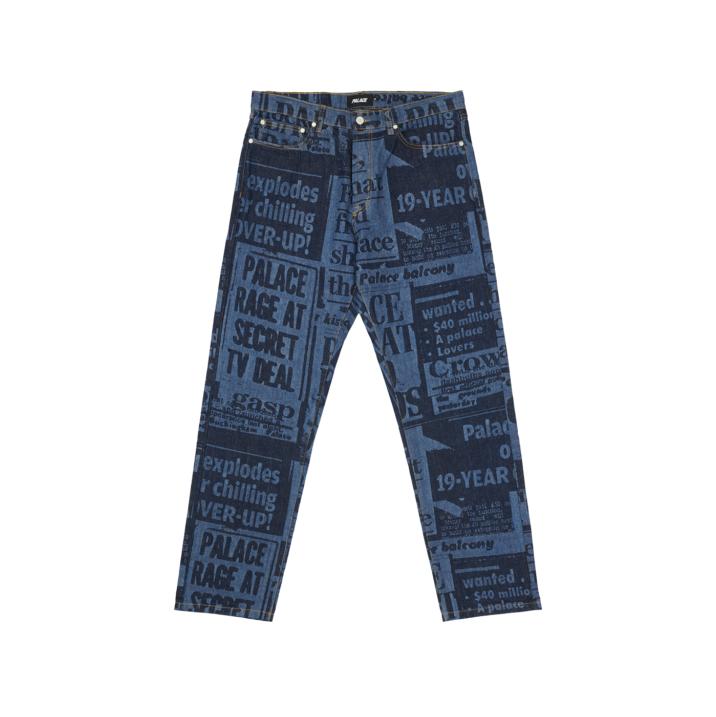 Thumbnail TABLOID DENIM JEAN BLUE one color