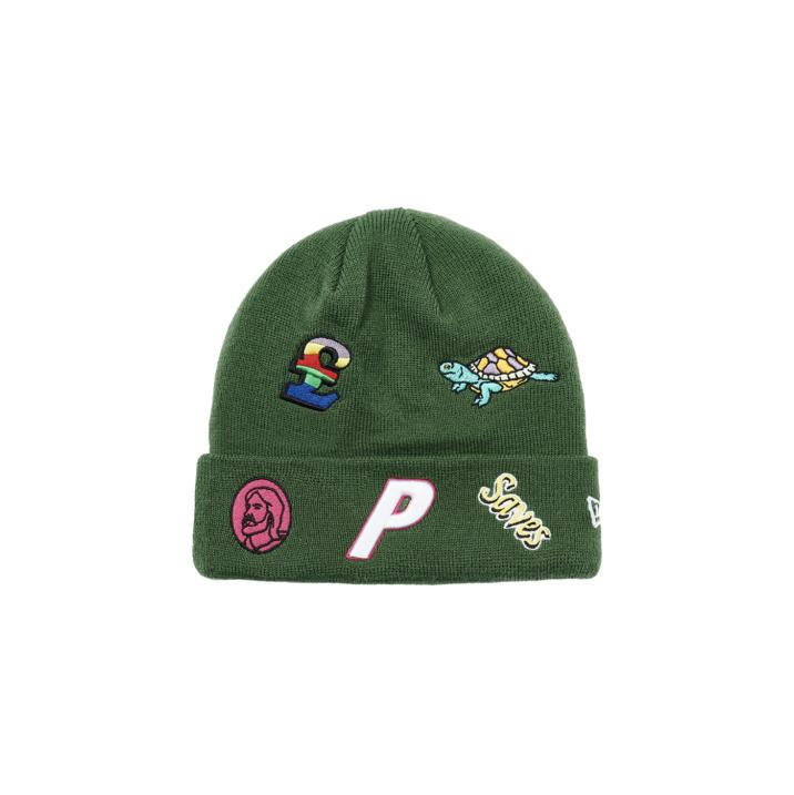 Thumbnail PALACE NEW ERA JESUS BEANIE GREEN one color