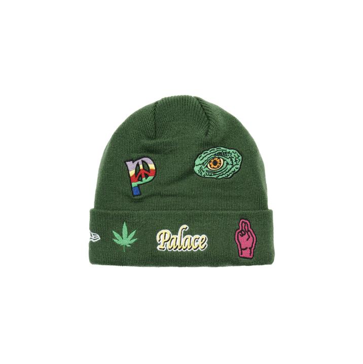 PALACE NEW ERA JESUS BEANIE GREEN one color