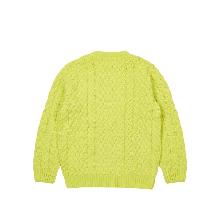 Thumbnail CABLE KNIT NEON GREEN one color