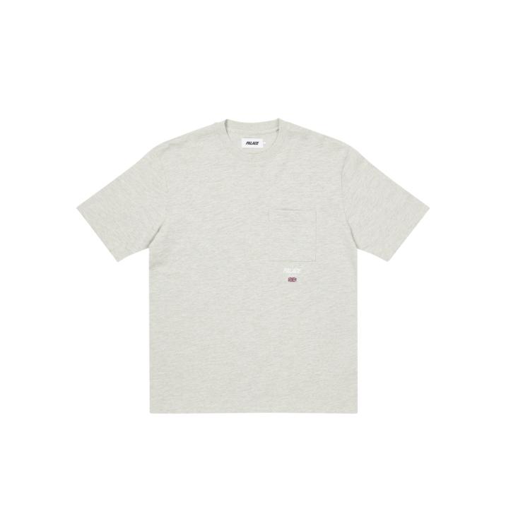 SLUB SQUARE POCKET T-SHIRT GREY MARL one color