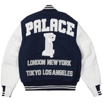 Thumbnail GREEK VARSITY JACKET BLUE one color