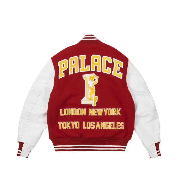 Thumbnail GREEK VARSITY JACKET RED one color