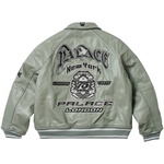 Thumbnail PALACE AVIREX LEATHER JACKET GREY one color