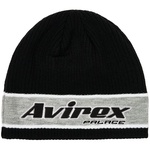 Thumbnail PALACE AVIREX NEIN CUFF BEANIE BLACK one color