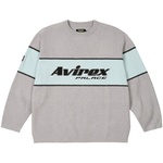 Thumbnail PALACE AVIREX CHENILLE KNIT GREY one color