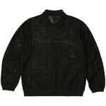 Thumbnail CROCHET ZIP LONGSLEEVE POLO BLACK one color