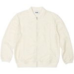 Thumbnail CROCHET ZIP LONGSLEEVE POLO WHITE one color