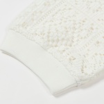 Thumbnail CROCHET ZIP LONGSLEEVE POLO WHITE one color