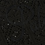 Thumbnail CROCHET ZIP LONGSLEEVE POLO BLACK one color