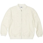 Thumbnail CROCHET ZIP LONGSLEEVE POLO WHITE one color