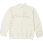 Thumbnail CROCHET ZIP LONGSLEEVE POLO WHITE one color