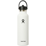 Thumbnail PALACE HYDRO FLASK 21 OZ STANDARD MOUTH WITH FLEX STRAW CAP WHITE one color