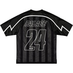 Thumbnail MESHY STRIPE JERSEY BLACK one color