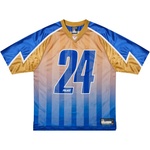 Thumbnail MESHY STRIPE JERSEY BLUE / GOLD one color