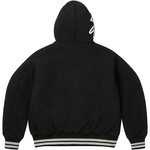 Thumbnail HOODED VARSITY JACKET BLACK one color