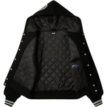 Thumbnail HOODED VARSITY JACKET BLACK one color