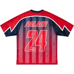 Thumbnail MESHY STRIPE JERSEY RED / NAVY one color