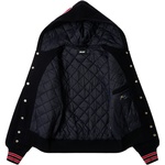 Thumbnail HOODED VARSITY JACKET NAVY one color