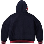Thumbnail HOODED VARSITY JACKET NAVY one color