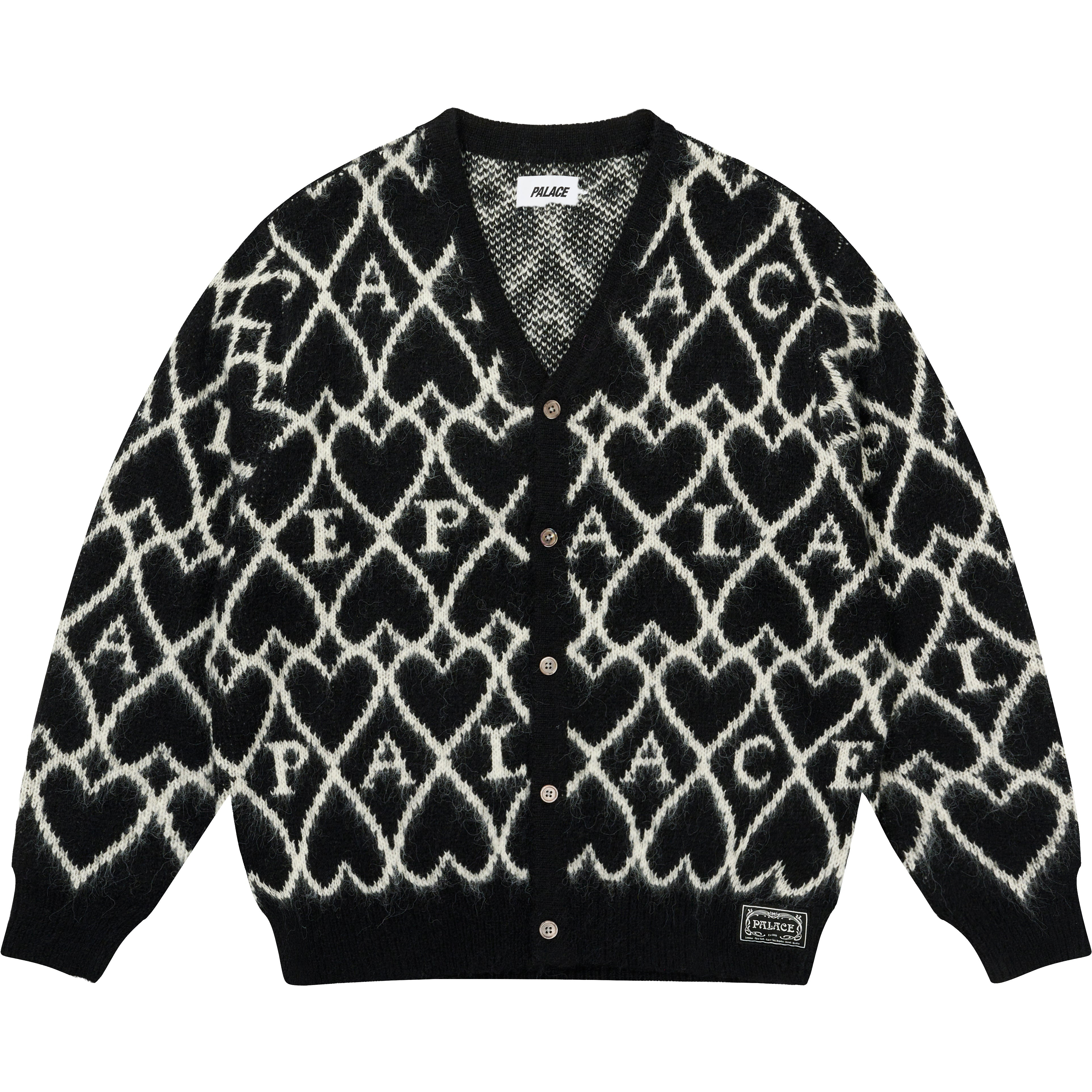 Thumbnail HAIRY HEART KNIT BLACK one color