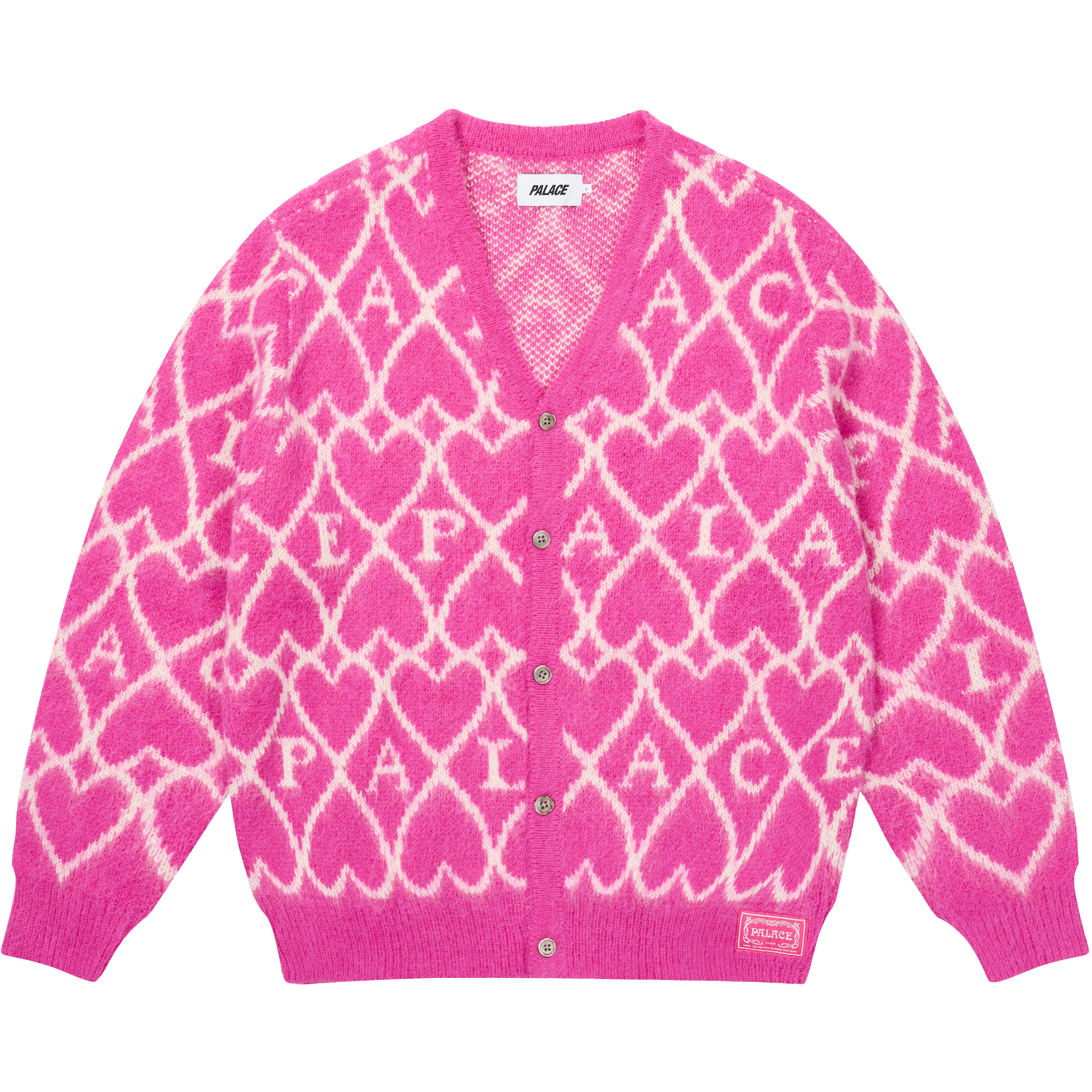Thumbnail HAIRY HEART KNIT PINK one color