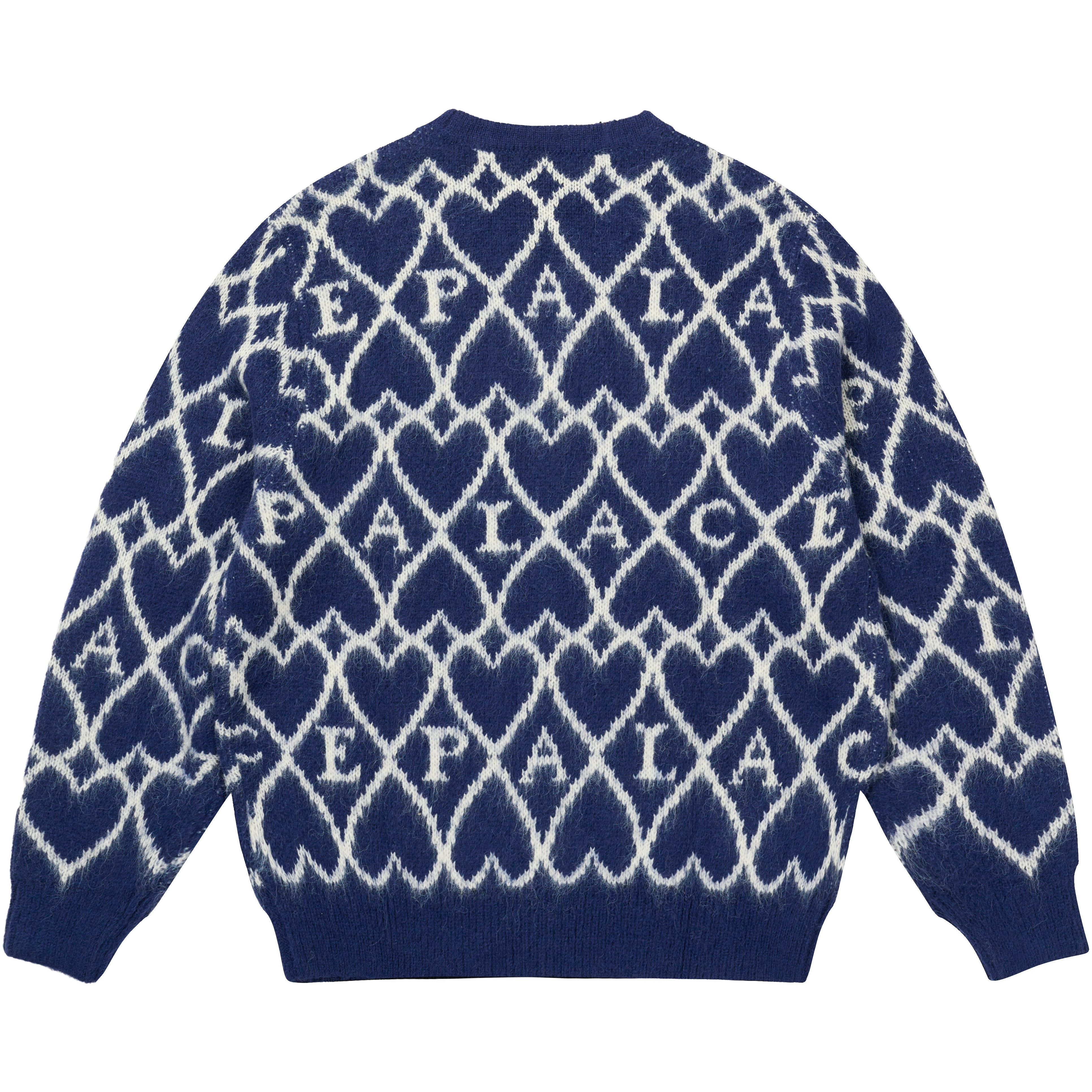 Thumbnail HAIRY HEART KNIT BLUE one color