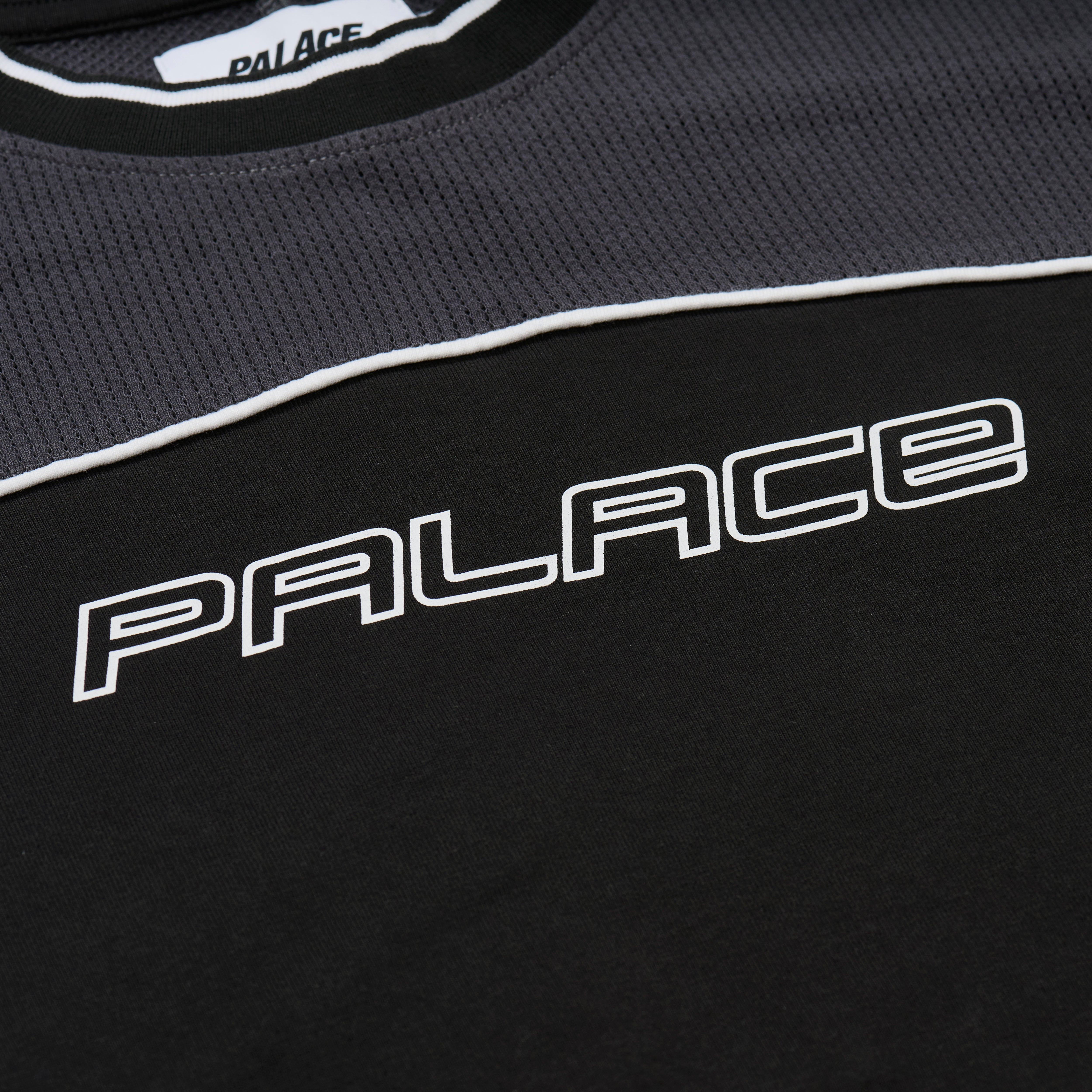 Thumbnail MESH PANEL LONGSLEEVE SLATE one color