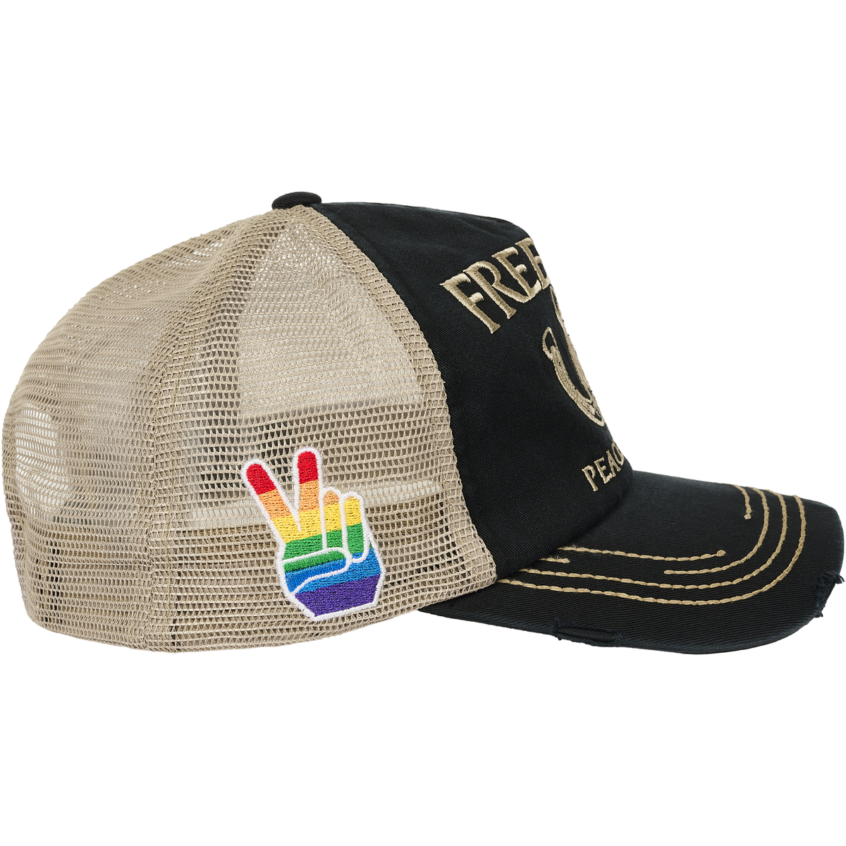 Thumbnail FREEDOM DISTRESSED TRUCKER BLACK one color