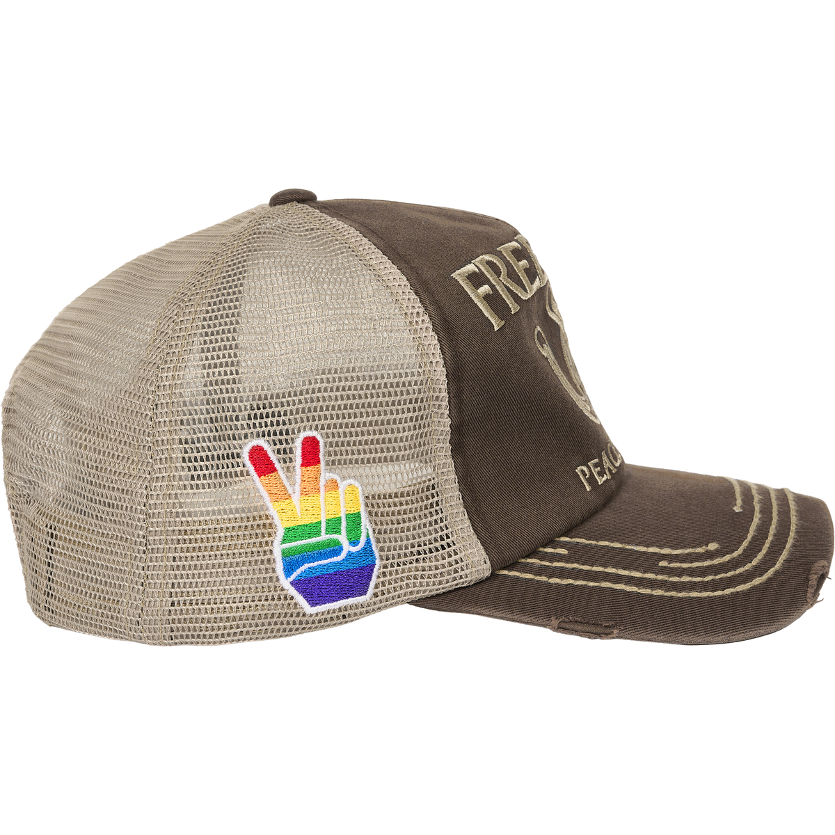 Thumbnail FREEDOM DISTRESSED TRUCKER FOX one color