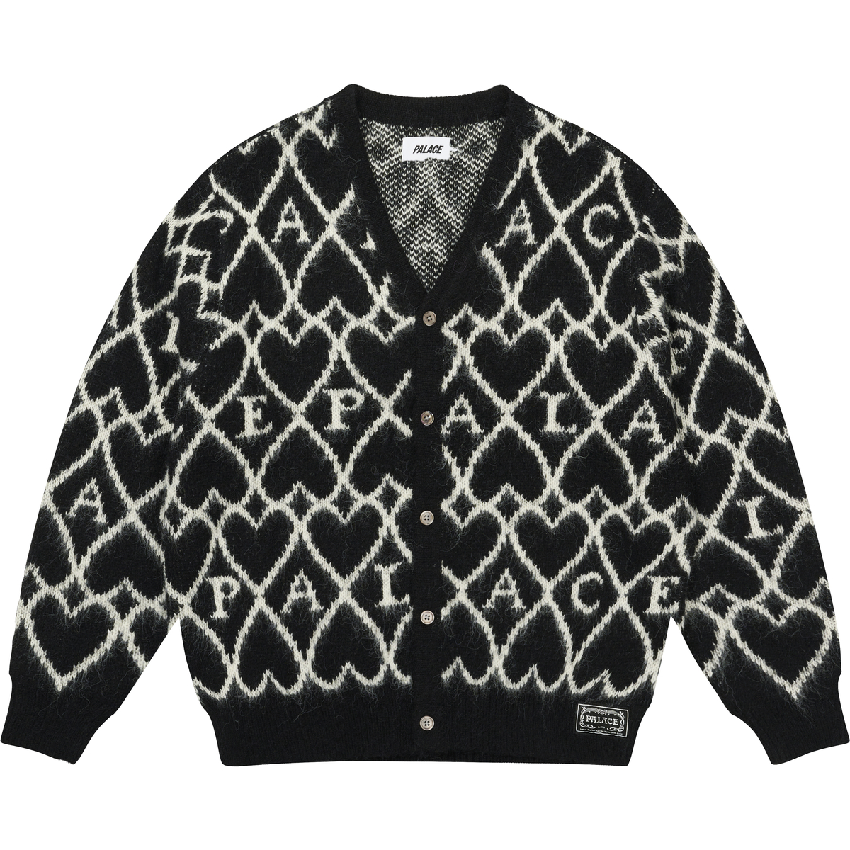 Thumbnail HAIRY HEART KNIT BLACK one color