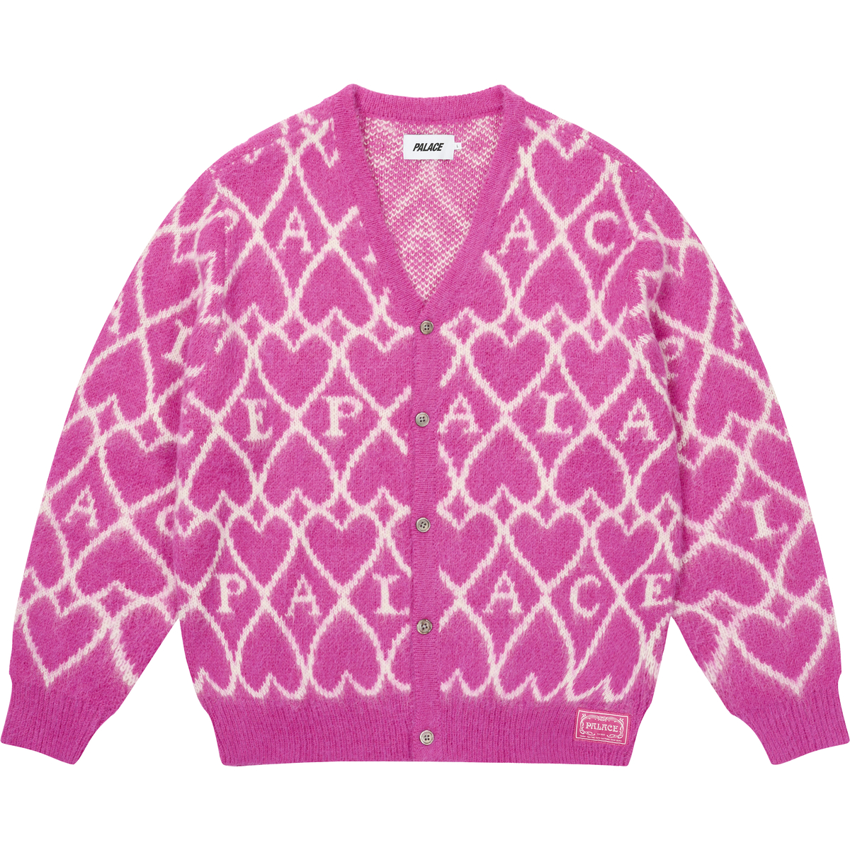 Thumbnail HAIRY HEART KNIT PINK one color