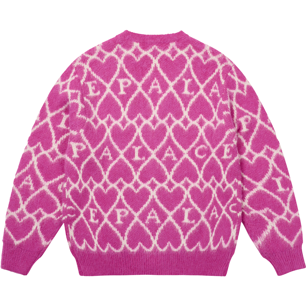 Thumbnail HAIRY HEART KNIT PINK one color