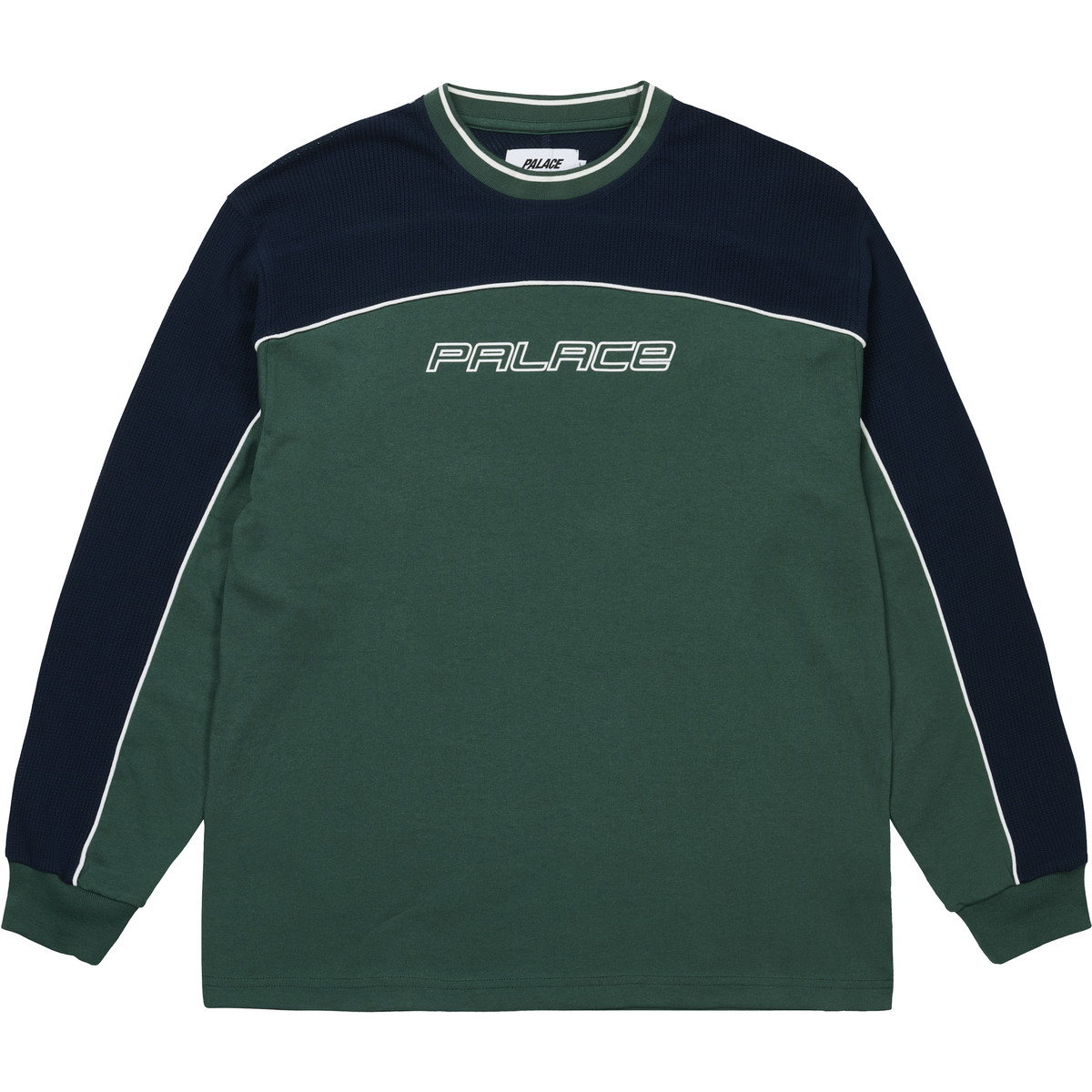 MESH PANEL LONGSLEEVE RACEY GREEN one color
