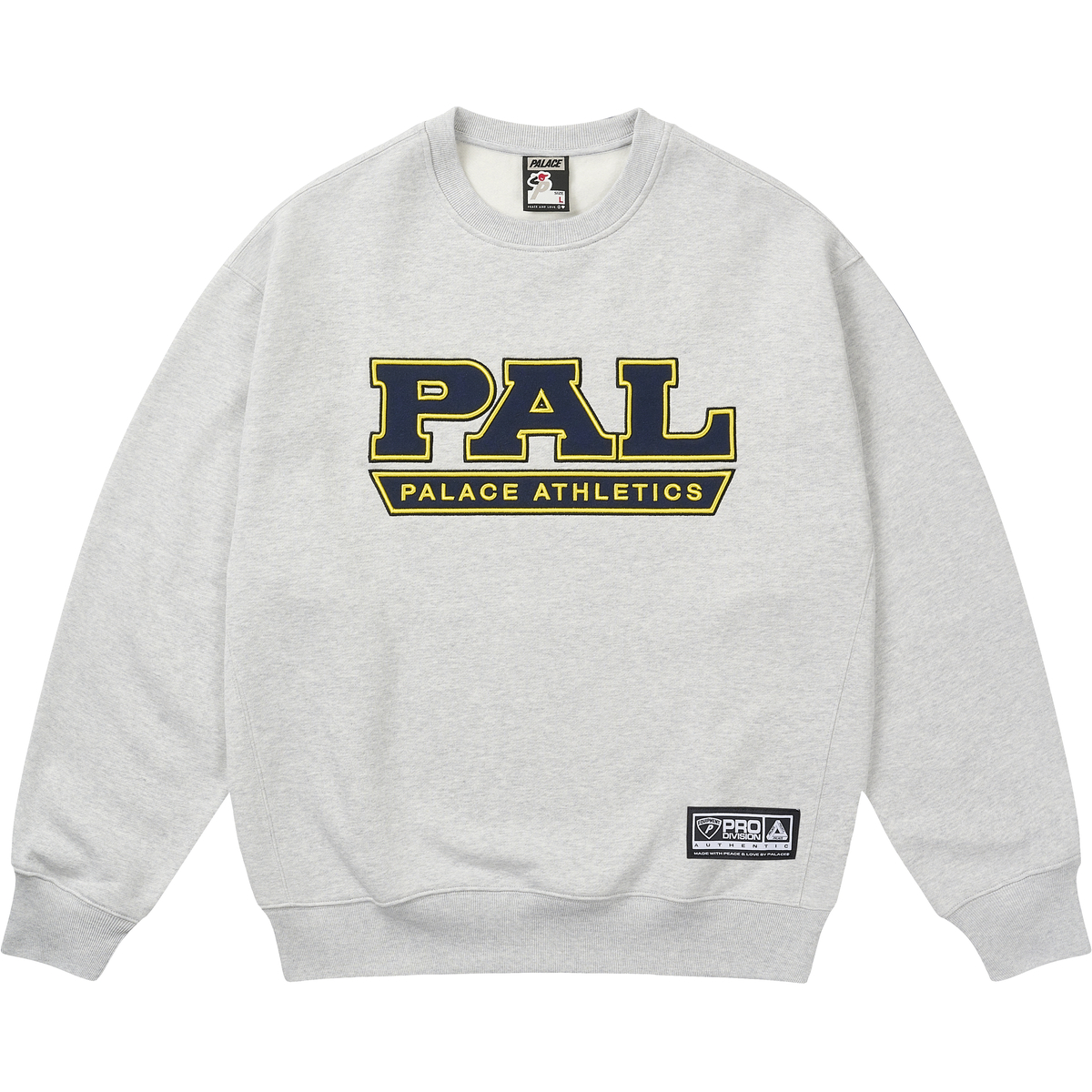 PAL ATHLETICS CREW GREY MARL one color