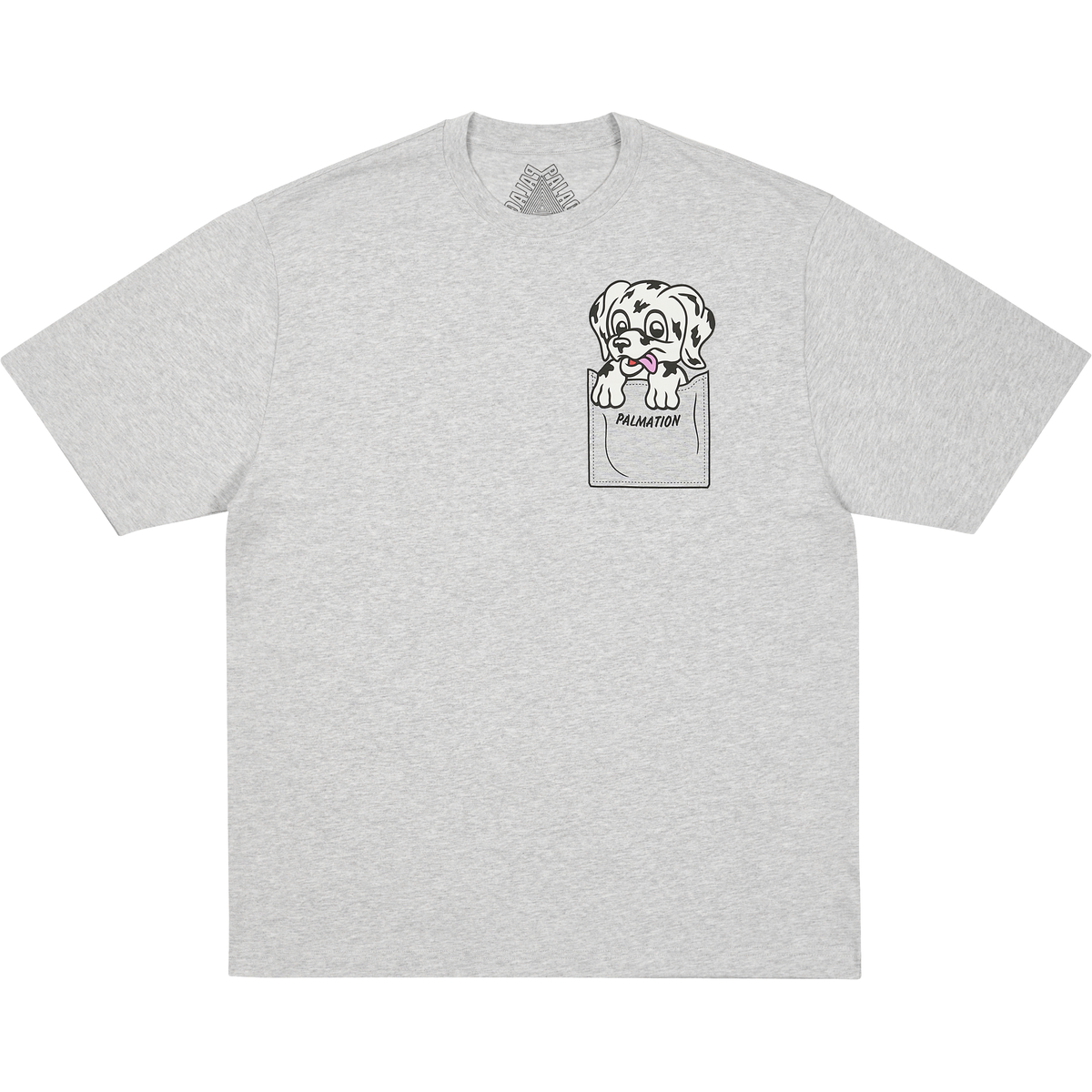 PALMATION T-SHIRT GREY MARL one color