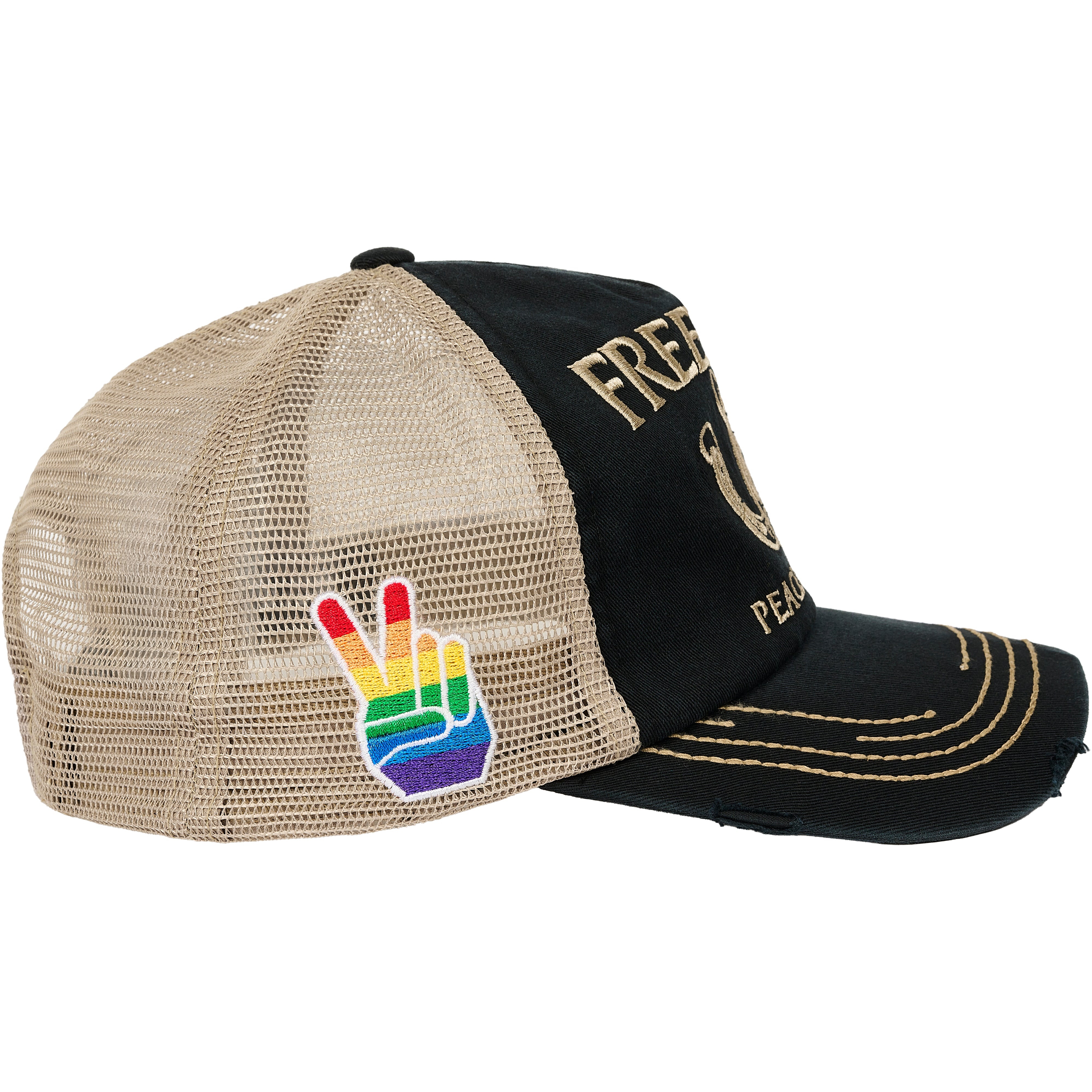 Thumbnail FREEDOM DISTRESSED TRUCKER BLACK one color