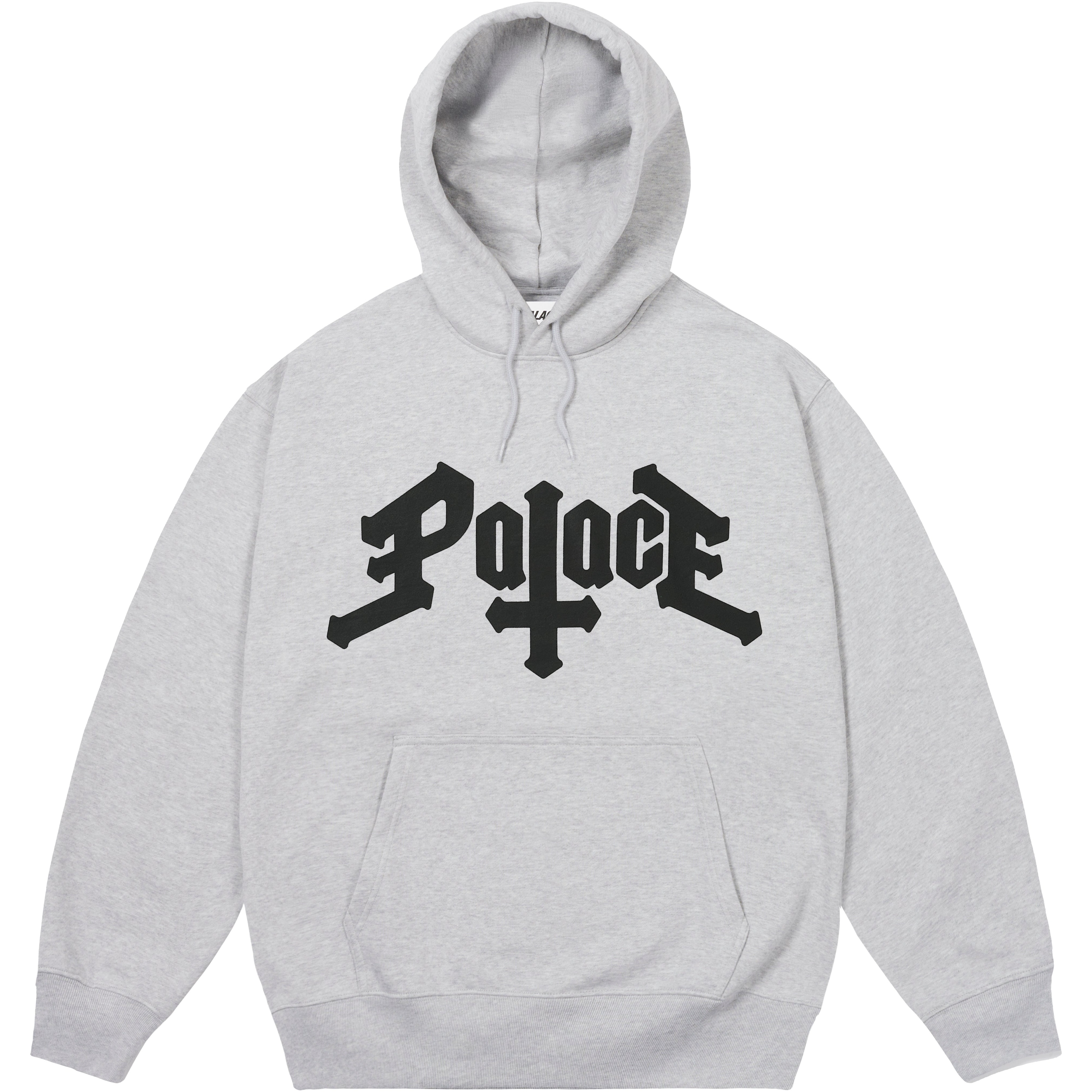 Thumbnail PALACE CROSS HOOD GREY MARL one color