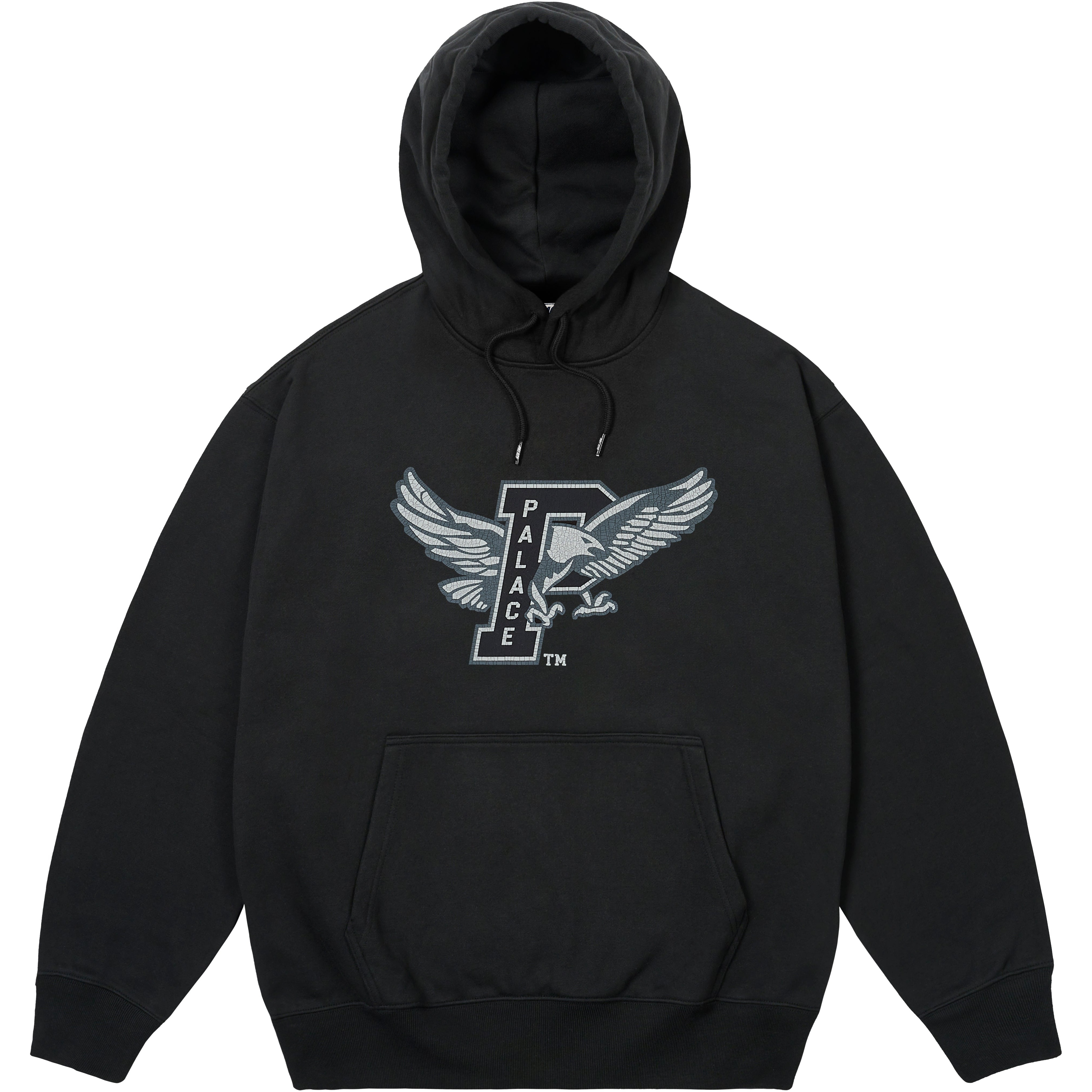Thumbnail PALACE EAGLES HOOD BLACK one color
