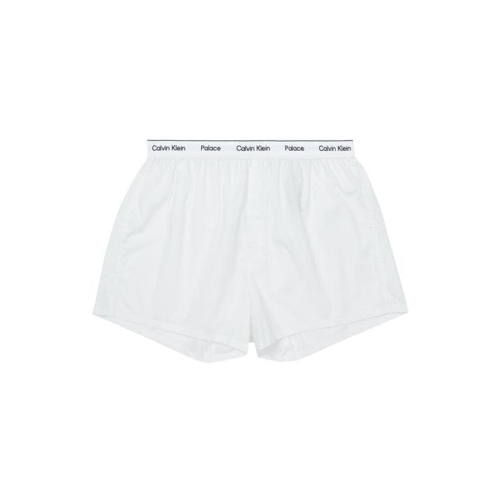 CK1 PALACE WOVEN BOXER 2PK CLASSIC WHITE / BLACK one color