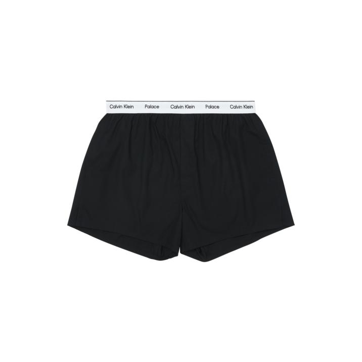CK1 PALACE WOVEN BOXER 2PK CLASSIC WHITE / BLACK one color
