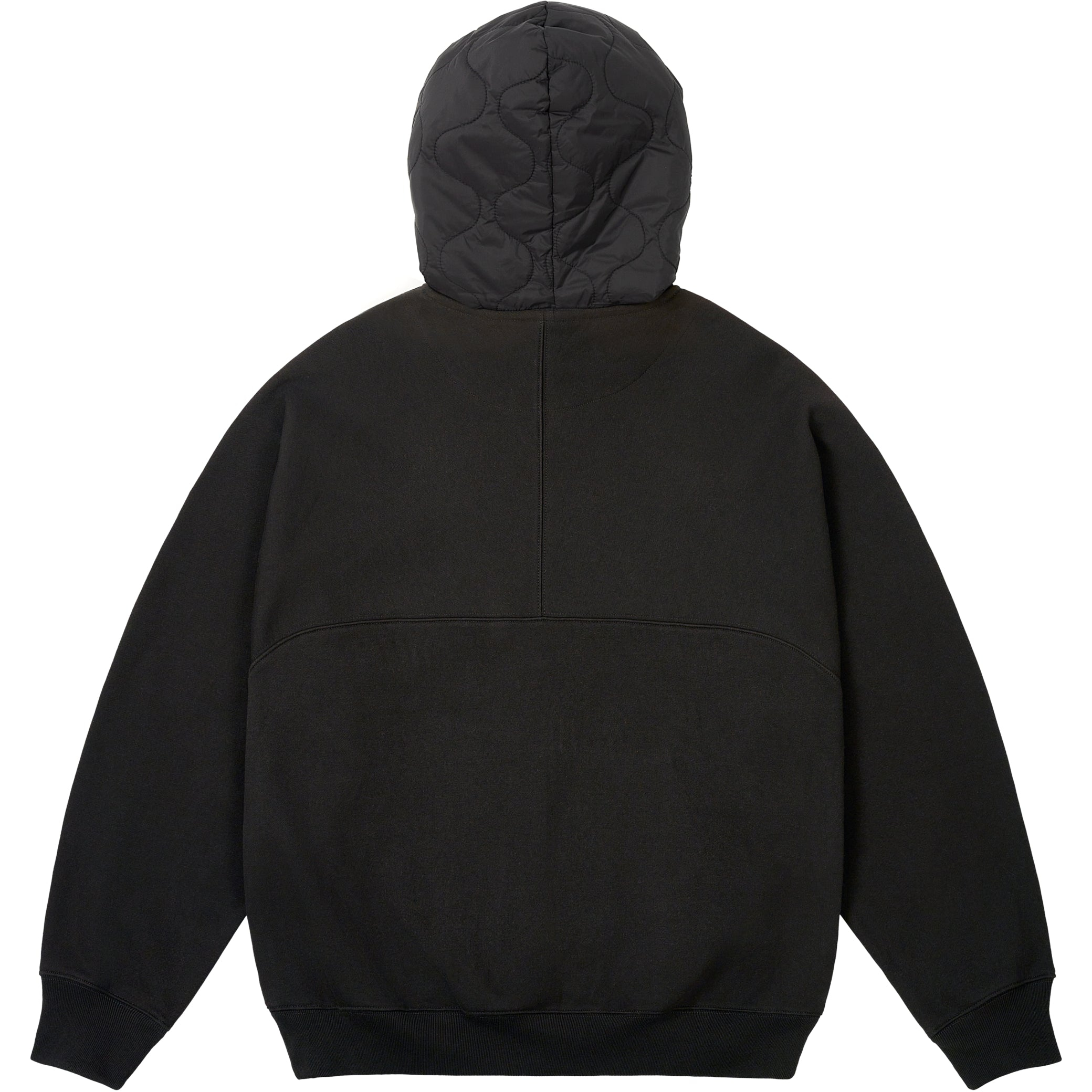 Thumbnail BAFFLED FONT HOOD BLACK one color
