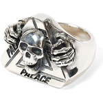 Thumbnail PALACE TGF TRI-SKULL RING SILVER one color
