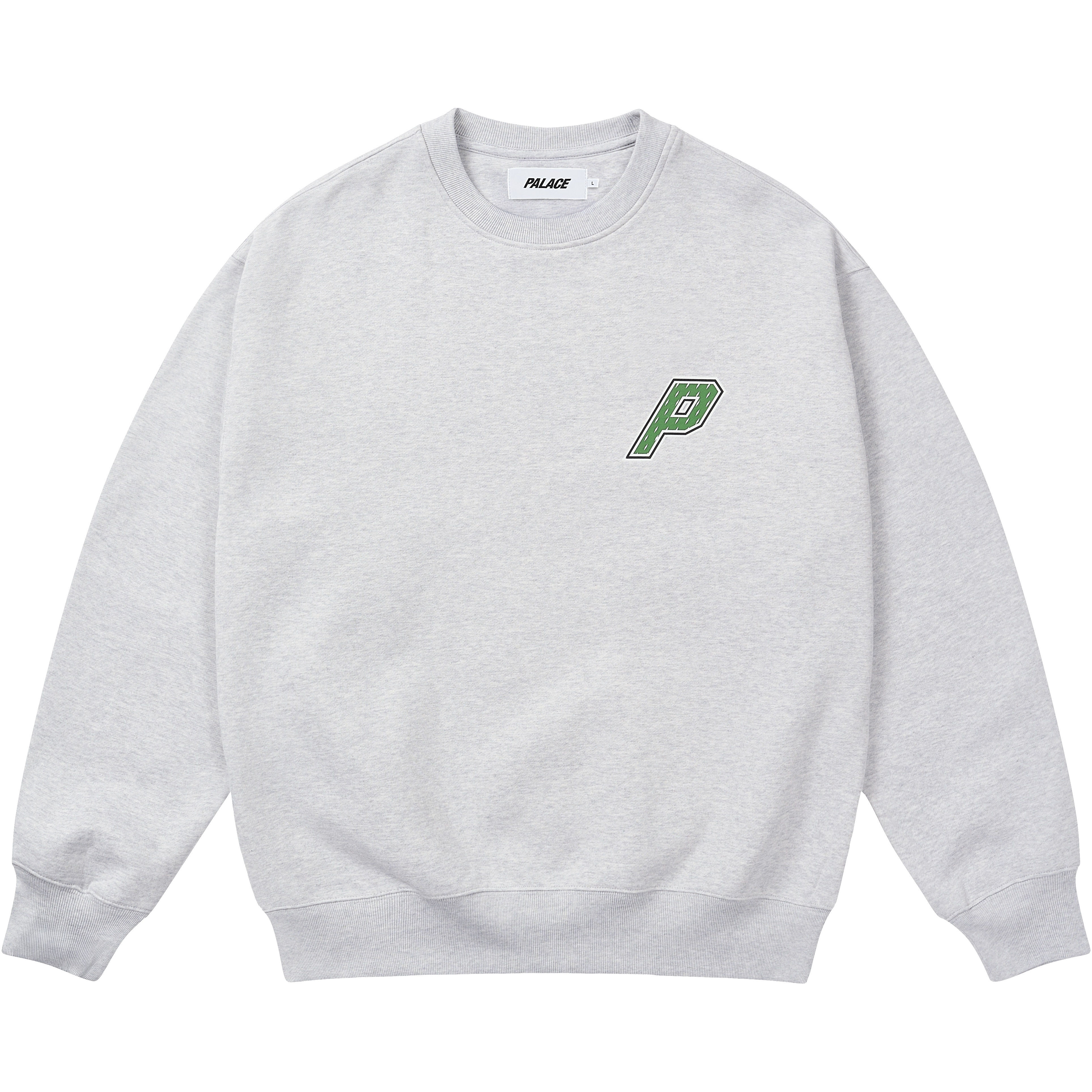 Palace COLLEGIATE P3 CREW GREY MARL