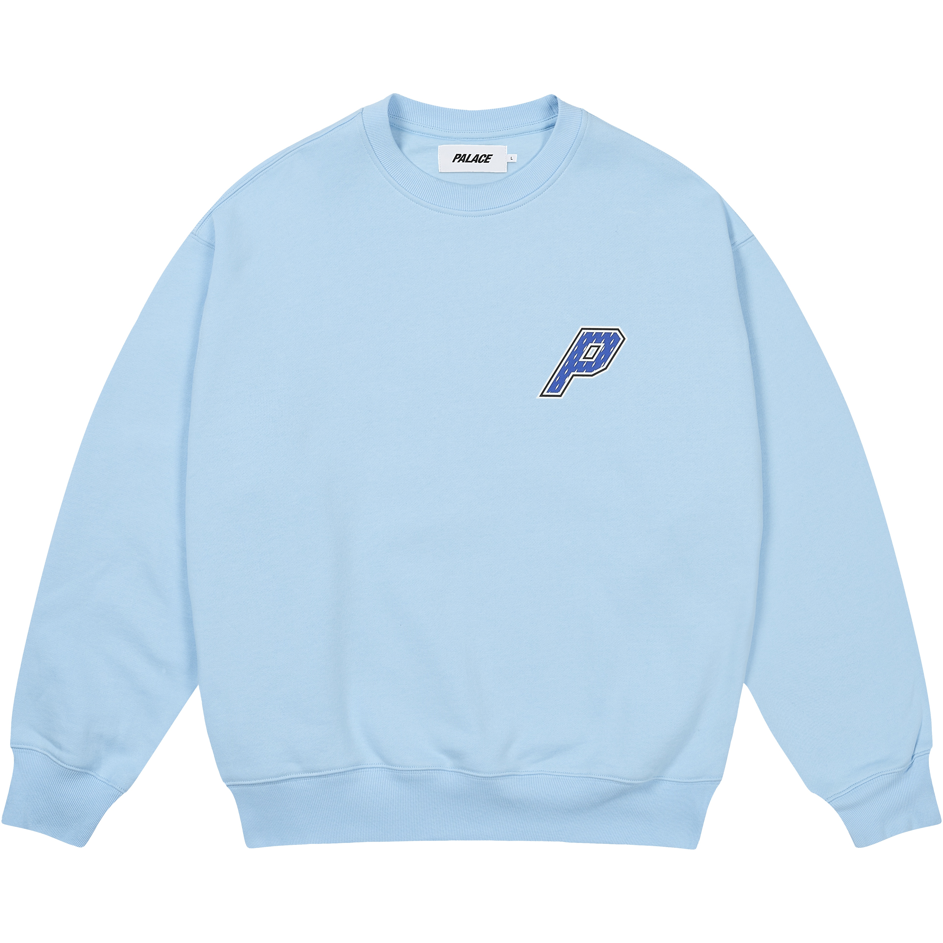 Palace COLLEGIATE P3 CREW SKYLINE BLUE