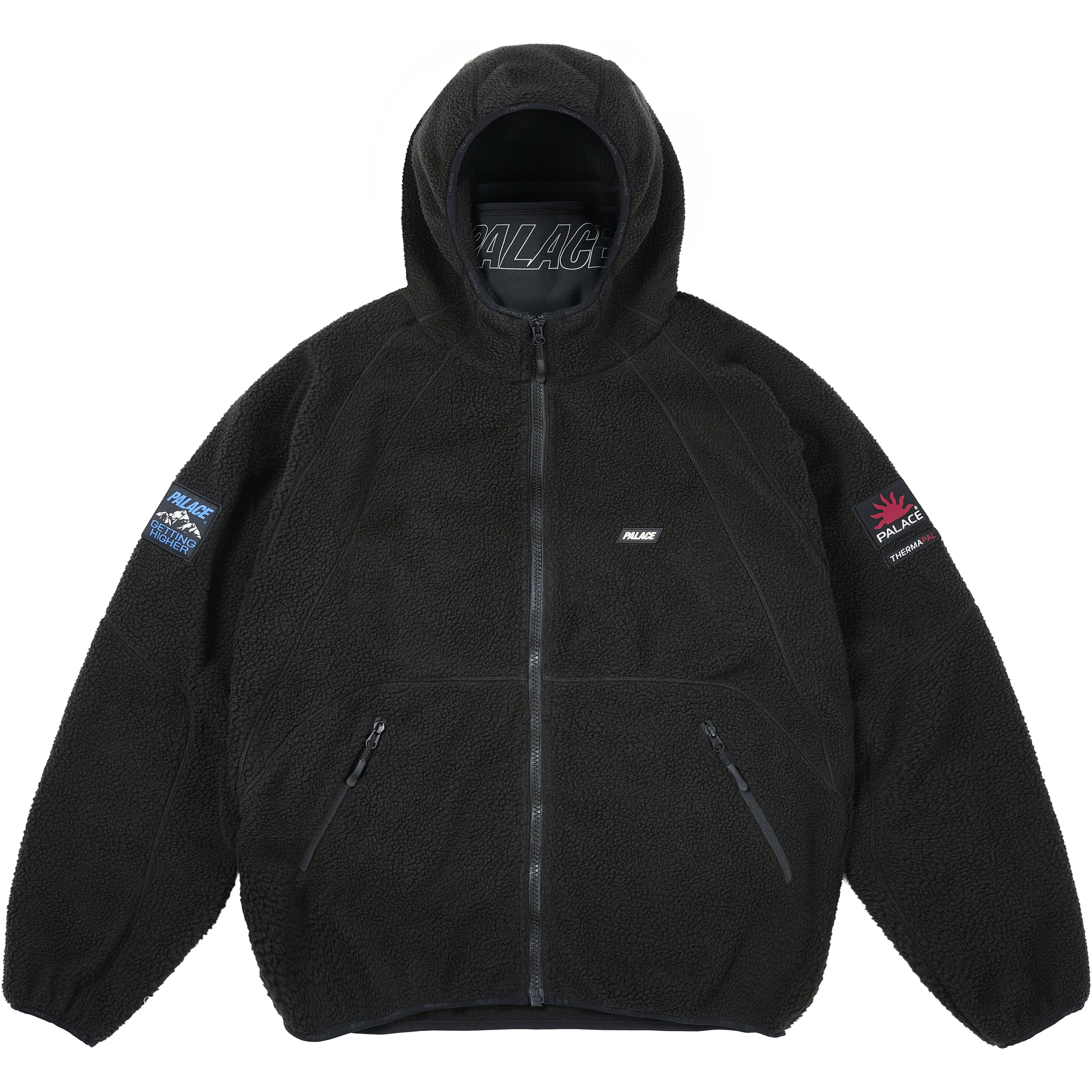 Palace GETTING HIGHER THERMA FLEECE JACKET BLACK