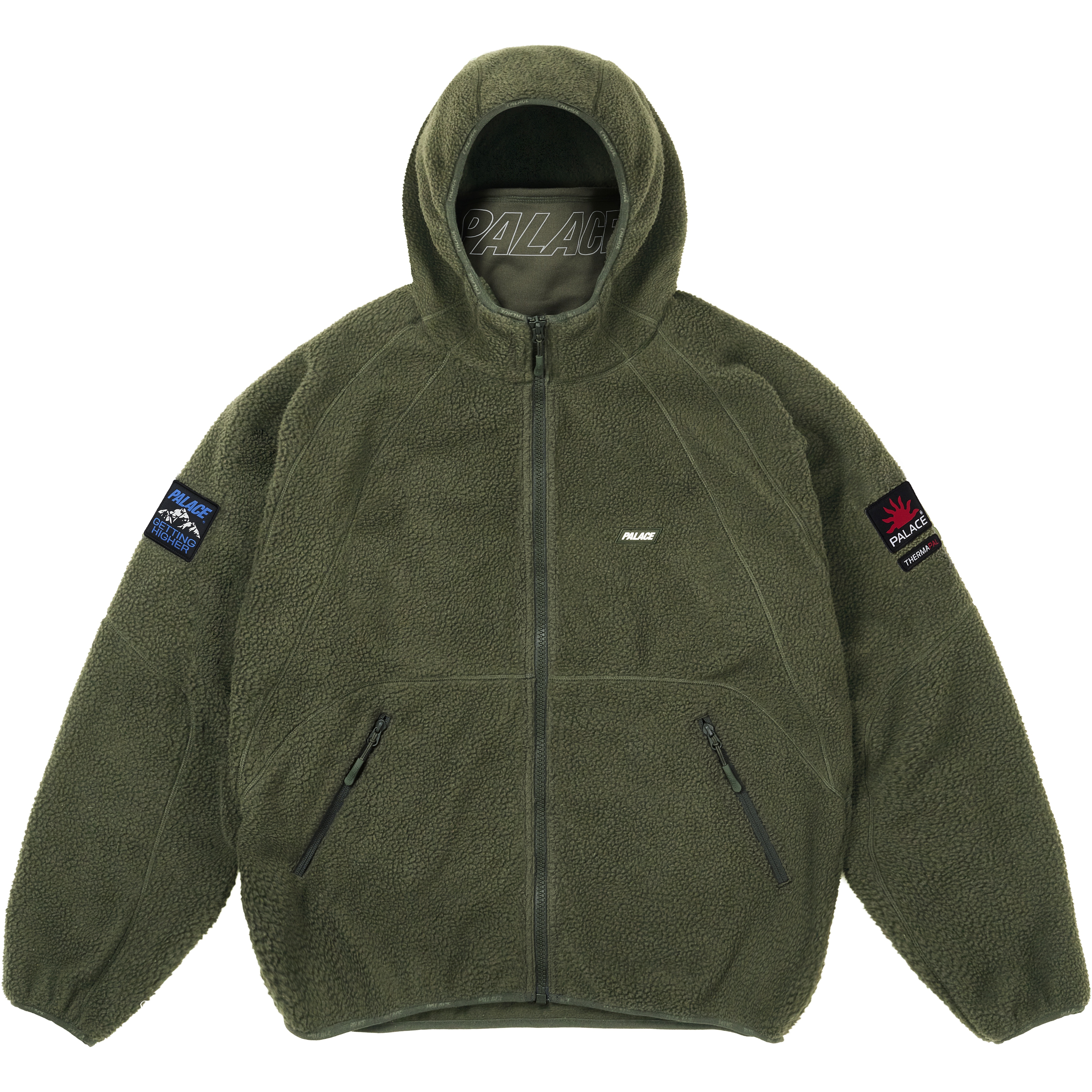 Palace GETTING HIGHER THERMA FLEECE JACKET DEEP GREEN