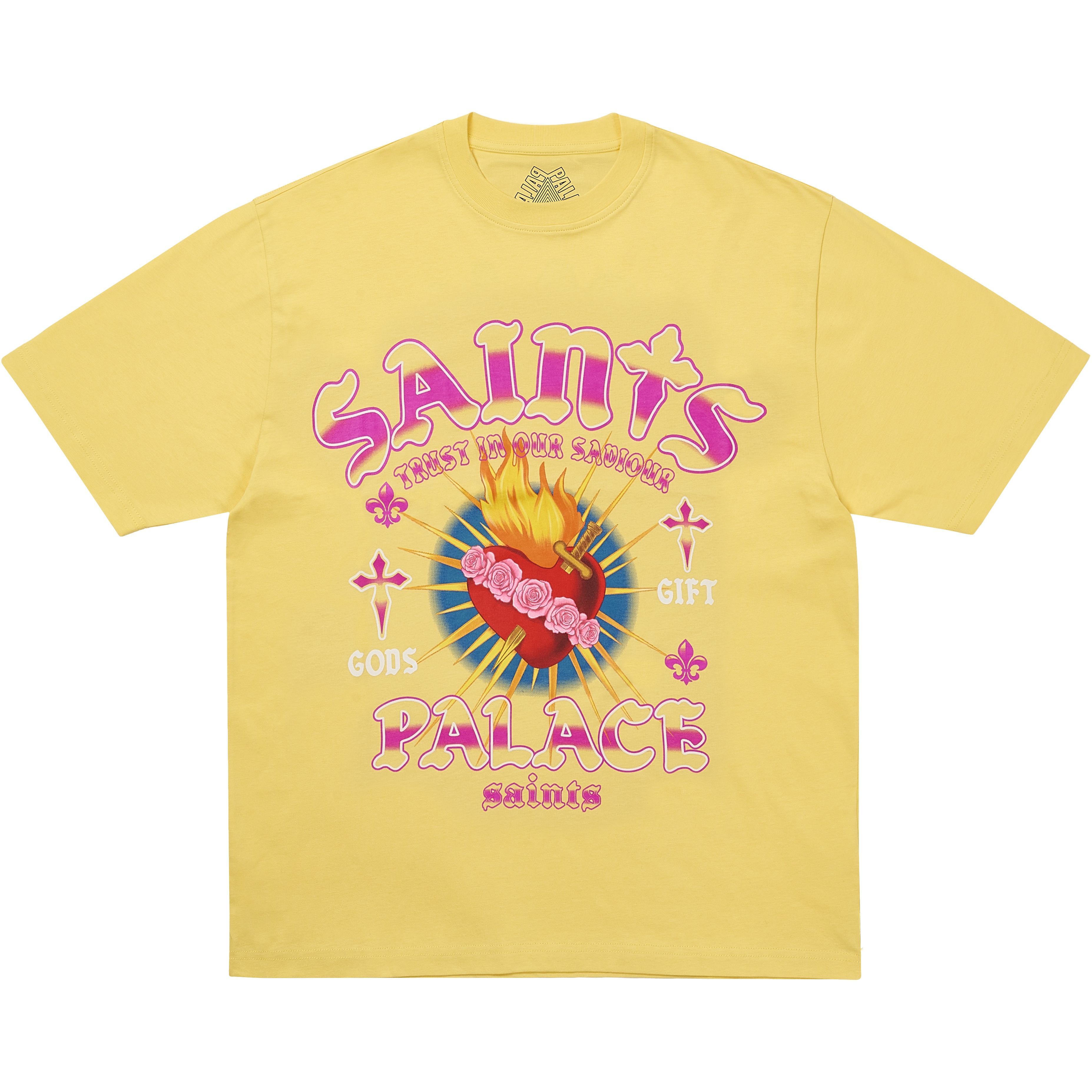 Palace GODS GIFT T-SHIRT BLESSED YELLOW
