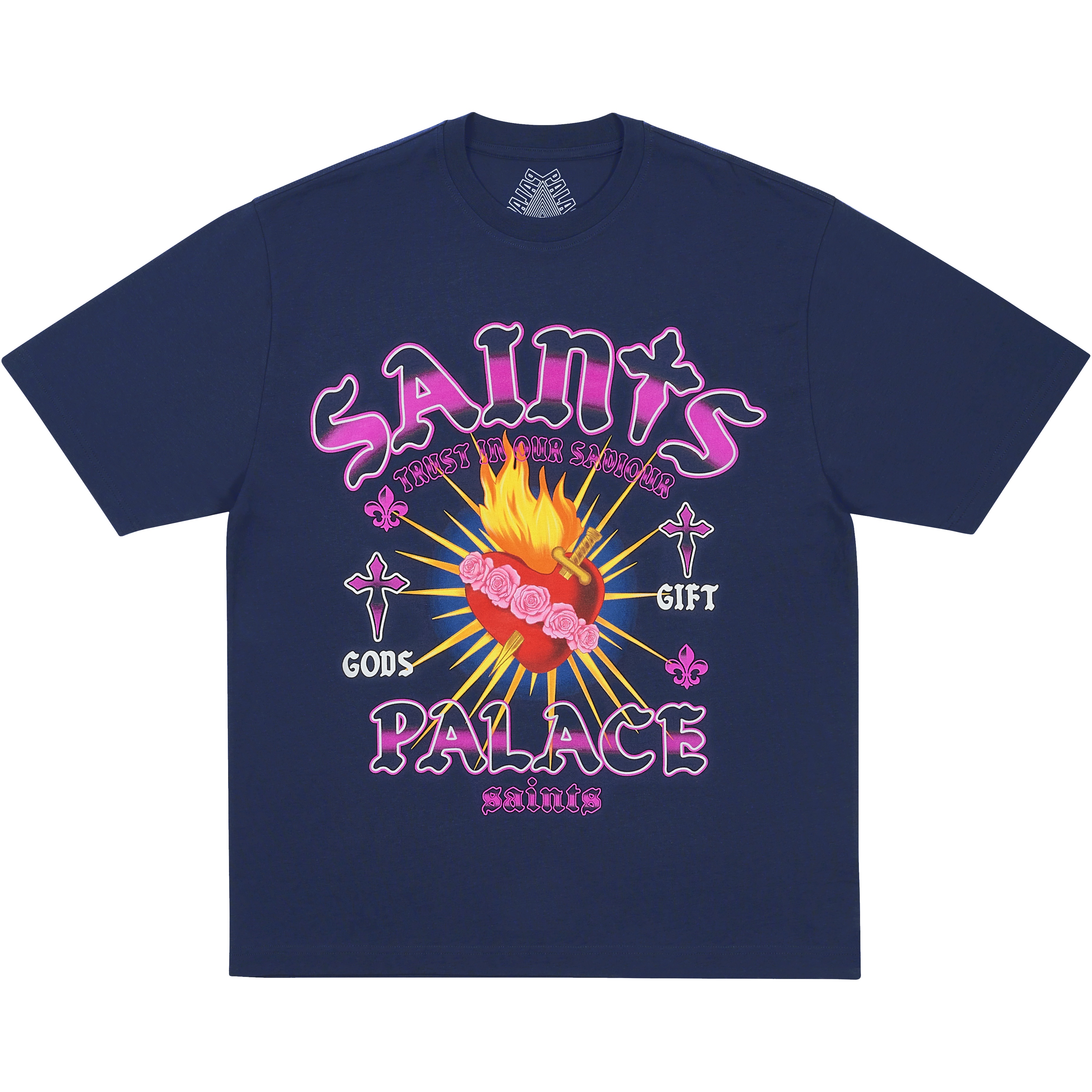 Palace GODS GIFT T-SHIRT NAVY